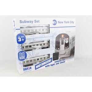 New York MTA New York City 3 Pc. Battery Operated Train Set with Track NY23075